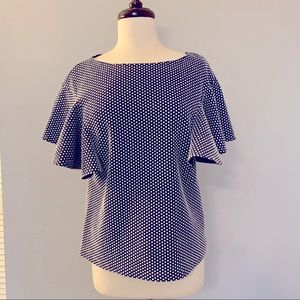 Banana Republic Knit Top, Ruffle Sleeves